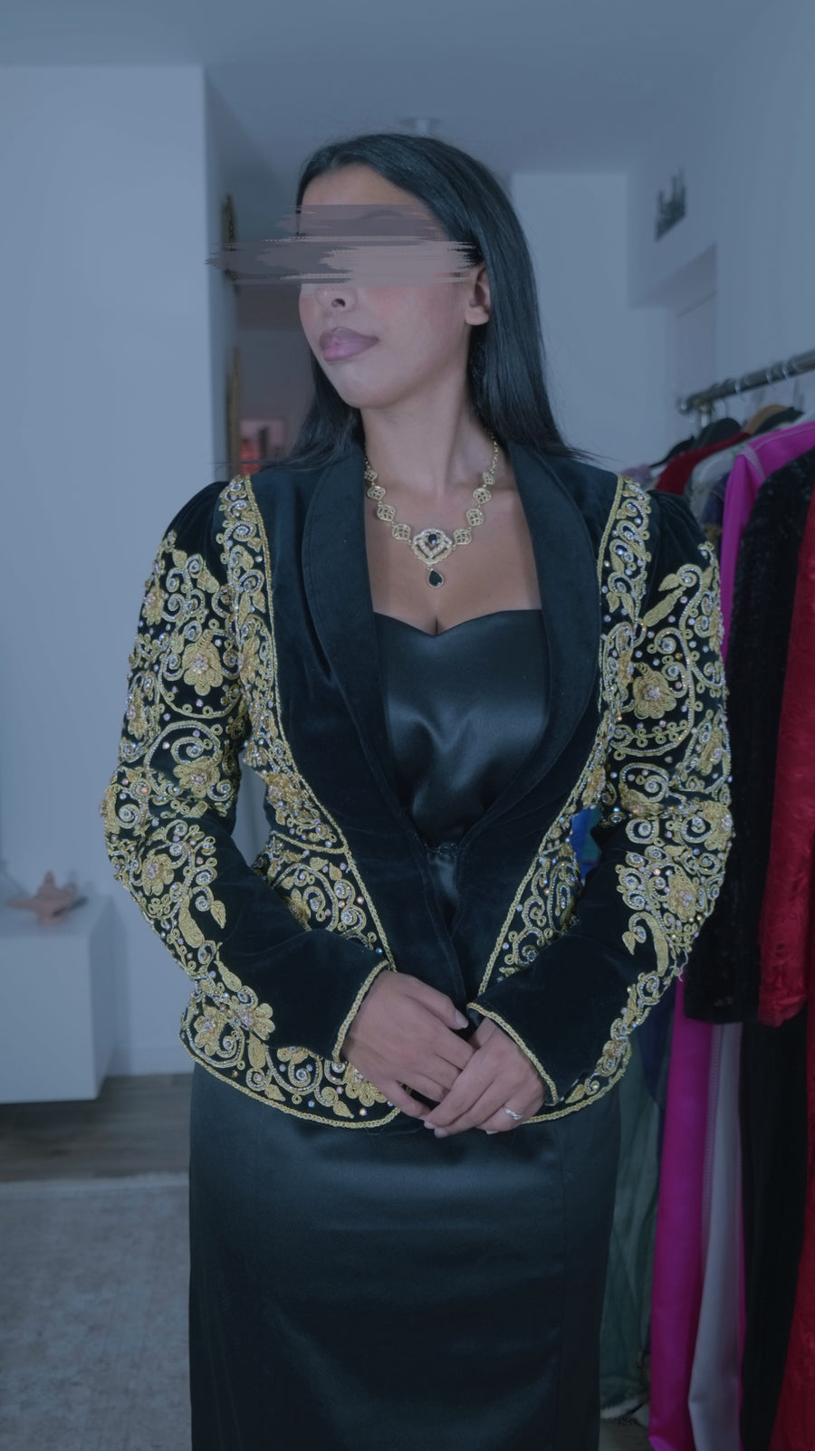 Karakou noir et or - Modele unique